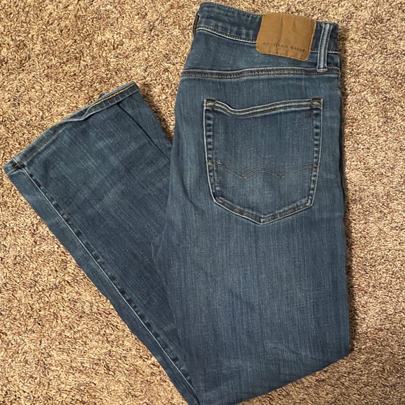 Mens American Eagle relaxed straight jeans - Picture 1 of 4